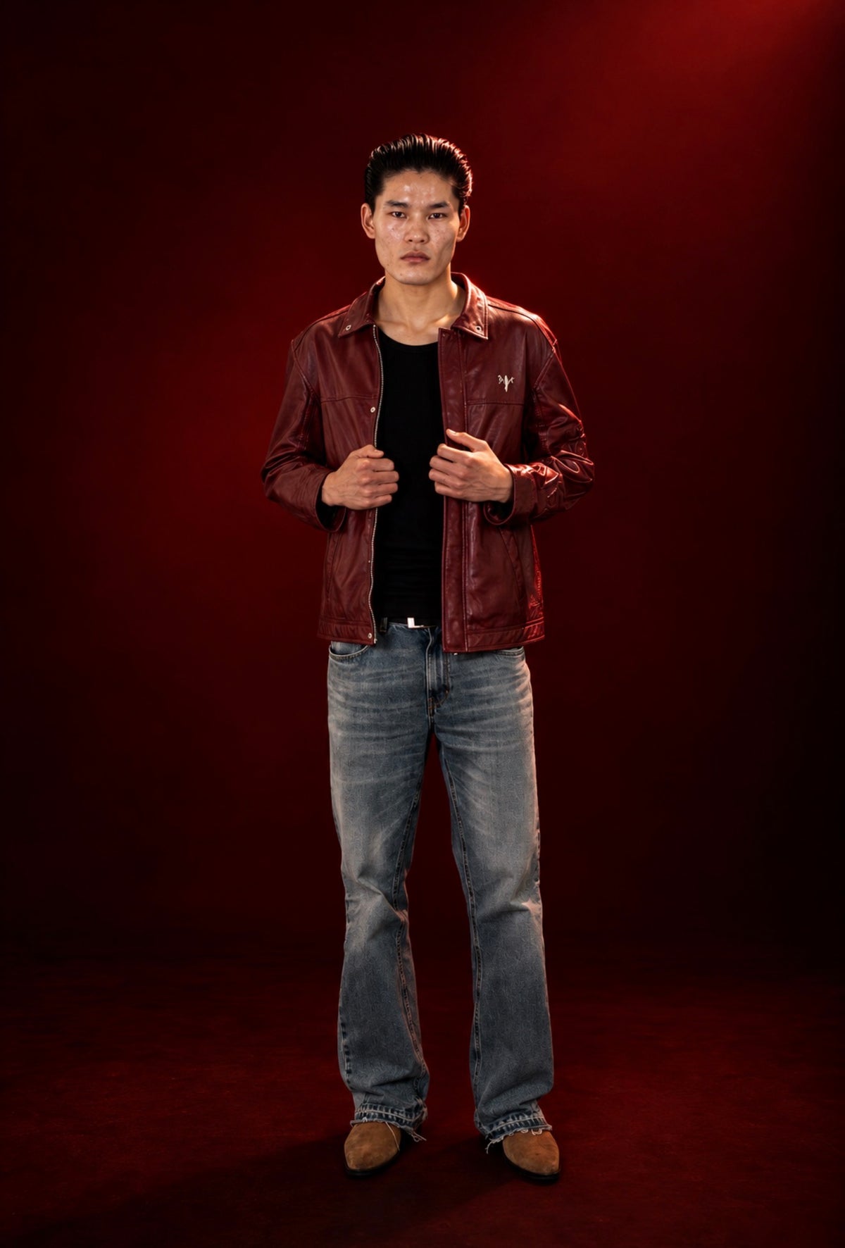 Wrong Way Kanji Leather Jacket